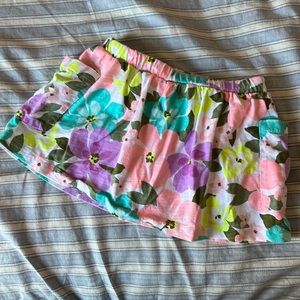 Carters floral skirt with built in shorts size 2T